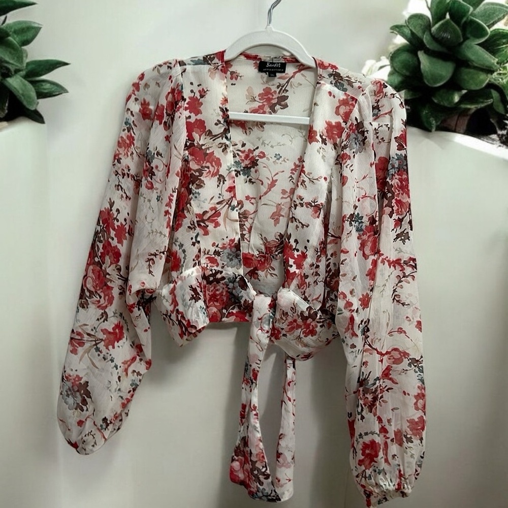 Bardot Floral Top/ Cover-up